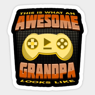 This Is What An Awesome Grandpa Looks Like Gaming Console Sticker